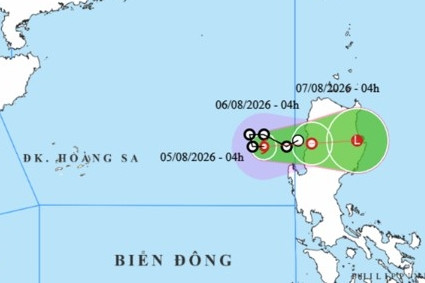 Bão số 3 hình thành trên Biển Đông, di chuyển rất chậm