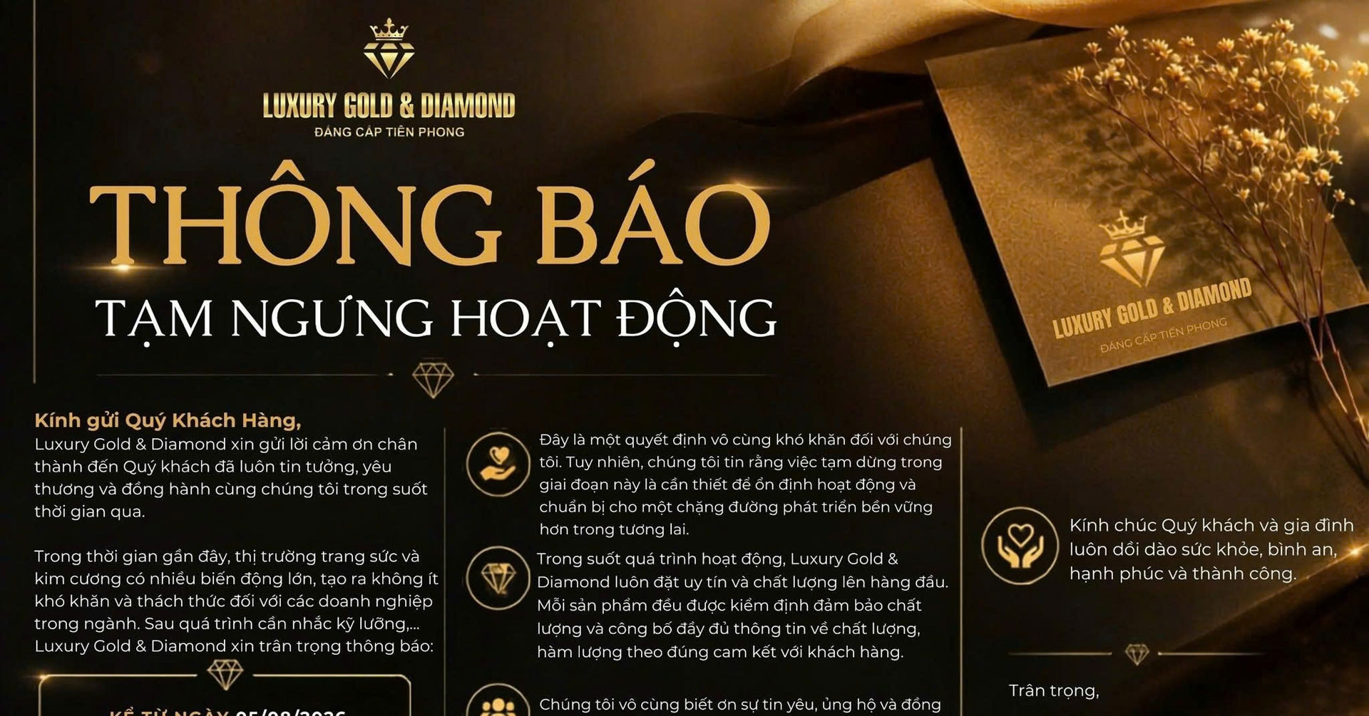 Nhà tài trợ vương miện cho các cuộc thi hoa hậu thông báo ngưng hoạt động