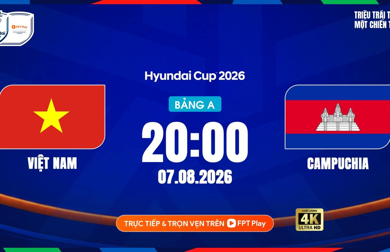 Link xem trực tiếp bóng đá Việt Nam vs Campuchia, 20h hôm nay 7/8