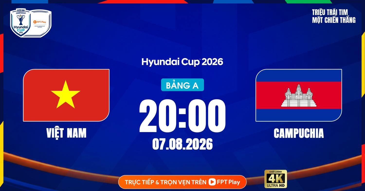 Link xem trực tiếp bóng đá Việt Nam vs Campuchia, 20h hôm nay 7/8