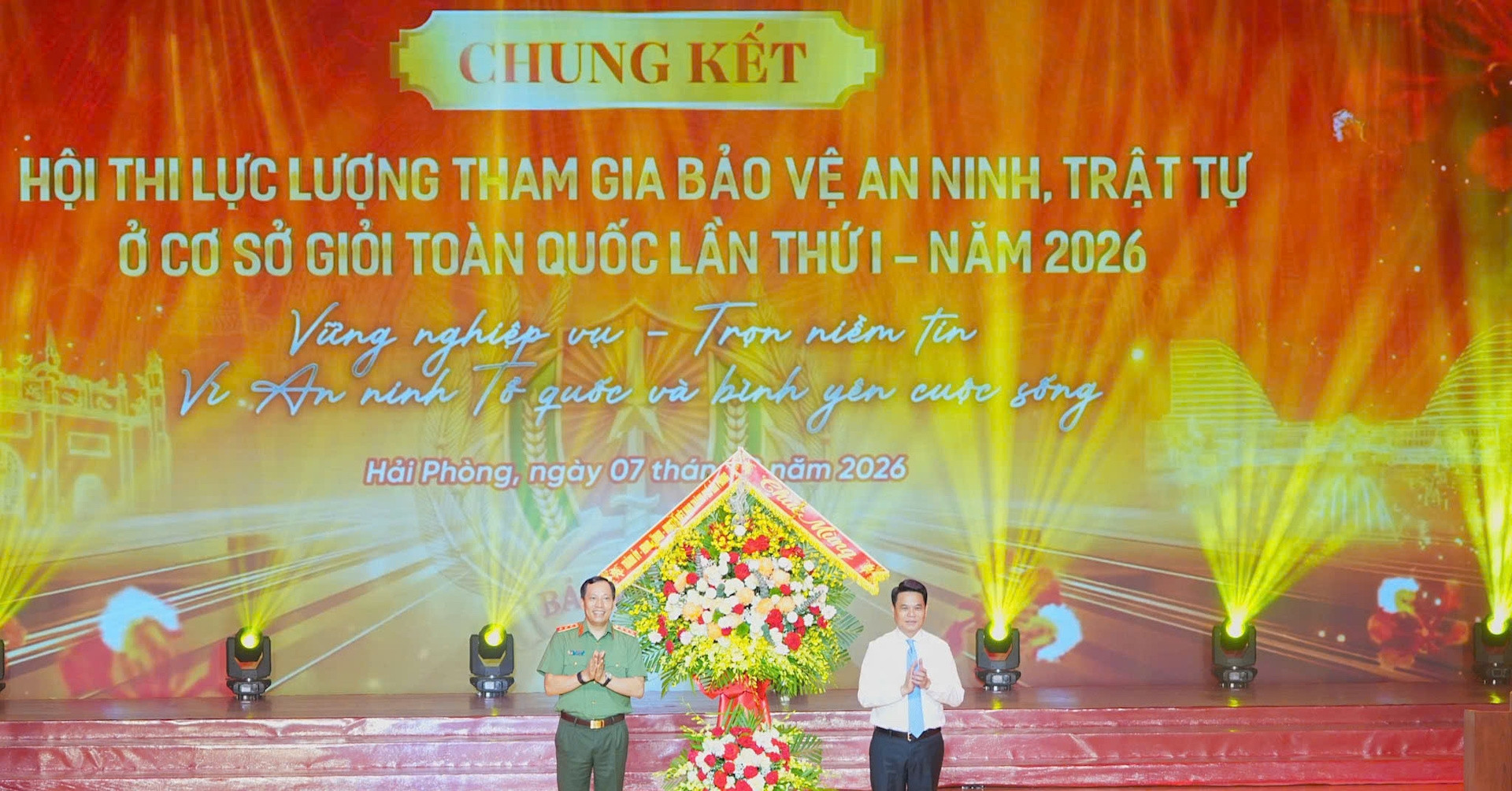 3 thành phố lớn đạt giải A Hội thi lực lượng tham gia bảo vệ ANTT toàn quốc