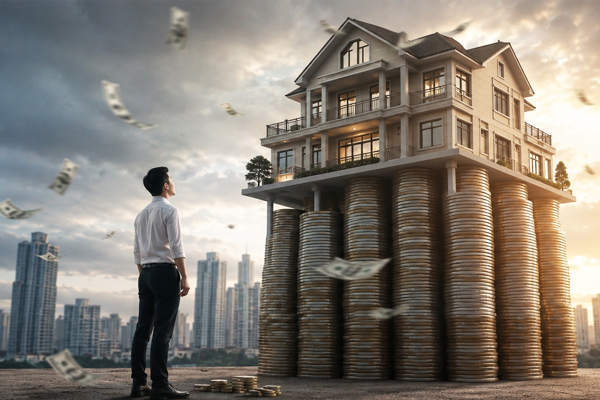 Giá nhà cao gấp 23 lần thu nhập