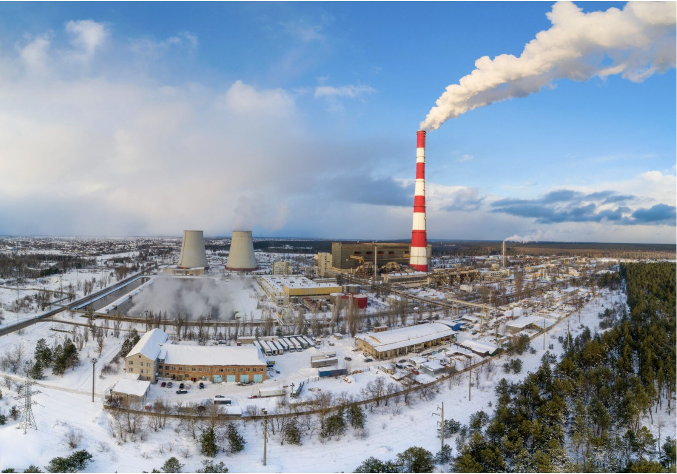 Nhà máy nhiệt điện ở Kiev. Ảnh: Shutterstock