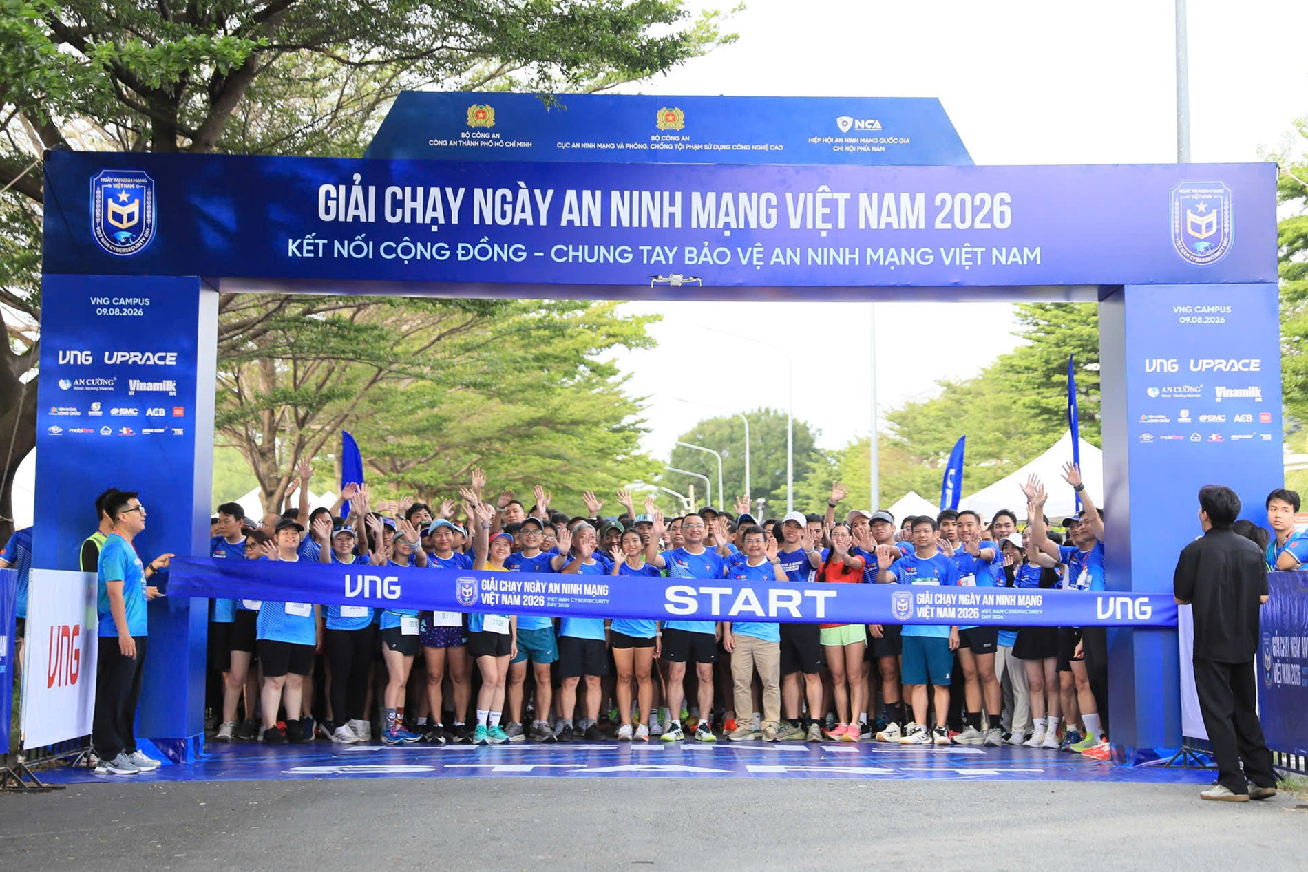 Hơn 1.000 VĐV dự giải chạy Ngày An ninh mạng Việt Nam 2026