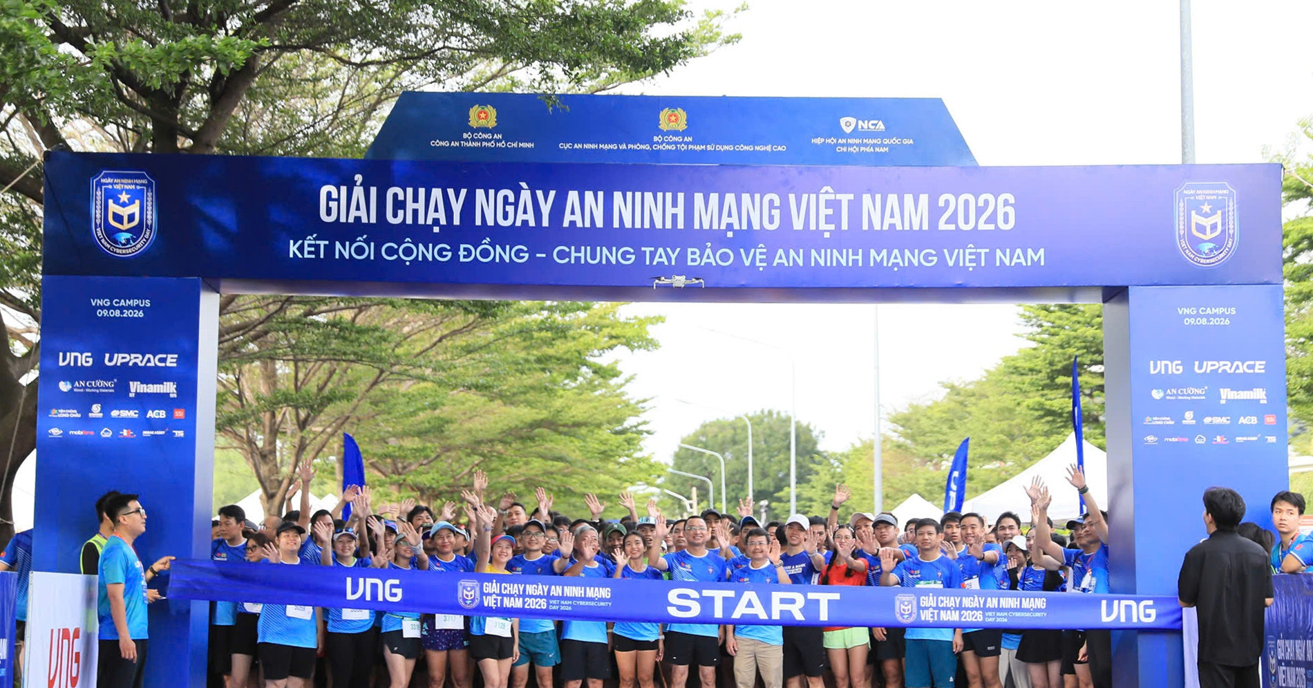 Hơn 1.000 VĐV dự giải chạy Ngày An ninh mạng Việt Nam 2026