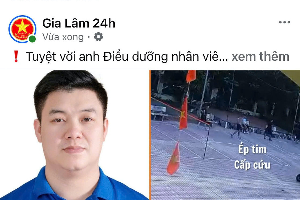 Nam điều dưỡng ép tim cứu người đột quỵ ngay trên sân cầu lông