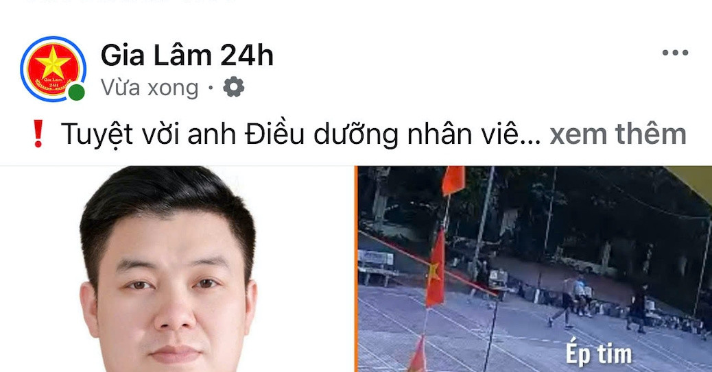 Nam điều dưỡng ép tim cứu người đột quỵ ngay trên sân cầu lông