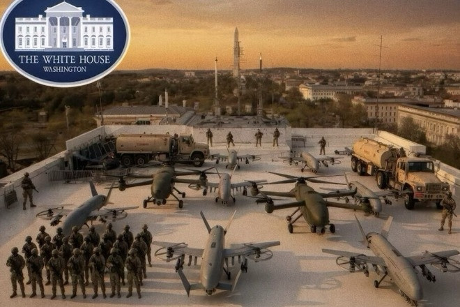 Tổng thống Trump hé lộ về 'cảng UAV' trên nóc Nhà Trắng