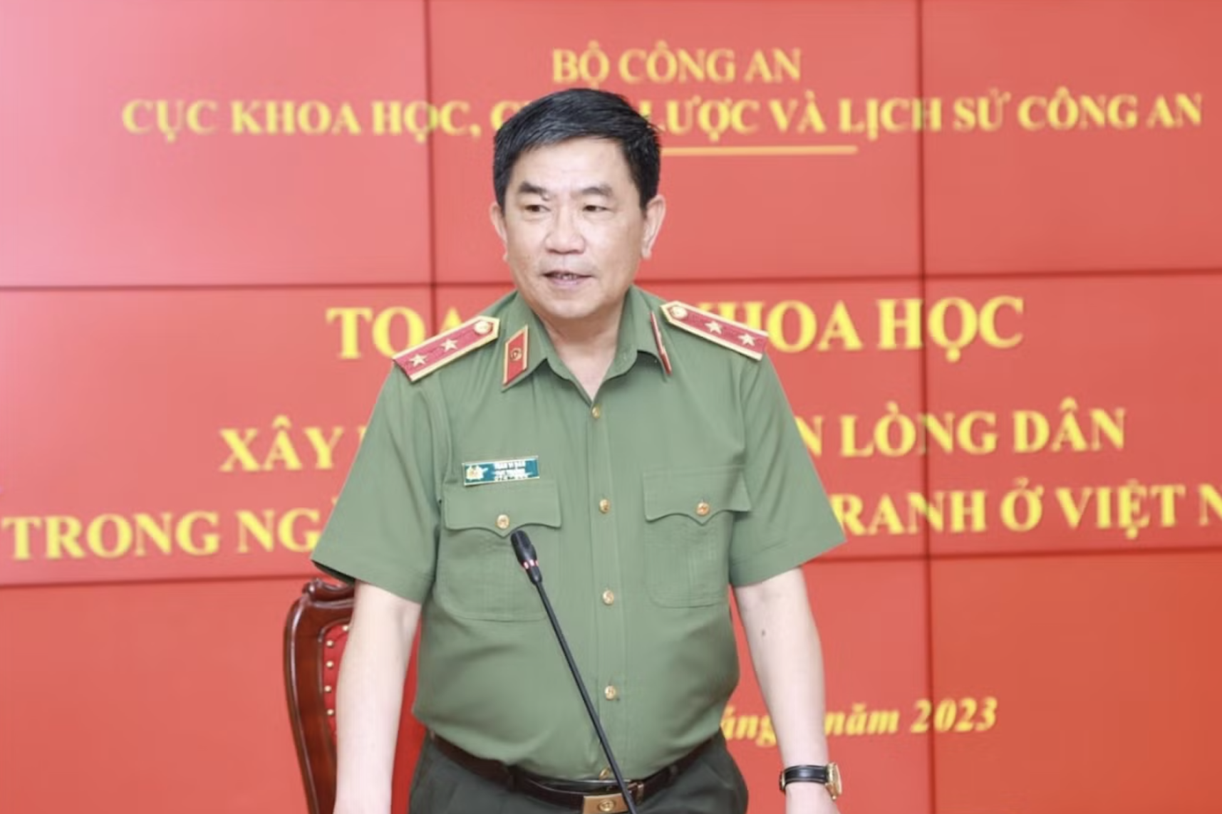 Trung tướng Trần Vi Dân nói về 'điều quan trọng nhất' của công an cơ sở