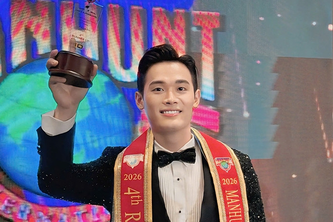 Chàng trai cao 1,86m từng là giám đốc marketing trở thành á vương quốc tế