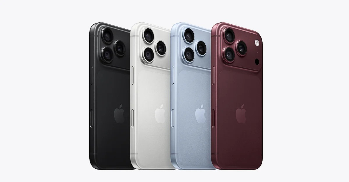 Chi tiết 4 màu sắc trên iPhone 18 Pro, 18 Pro Max: Đỏ Burgundy dẫn đầu xu hướng
