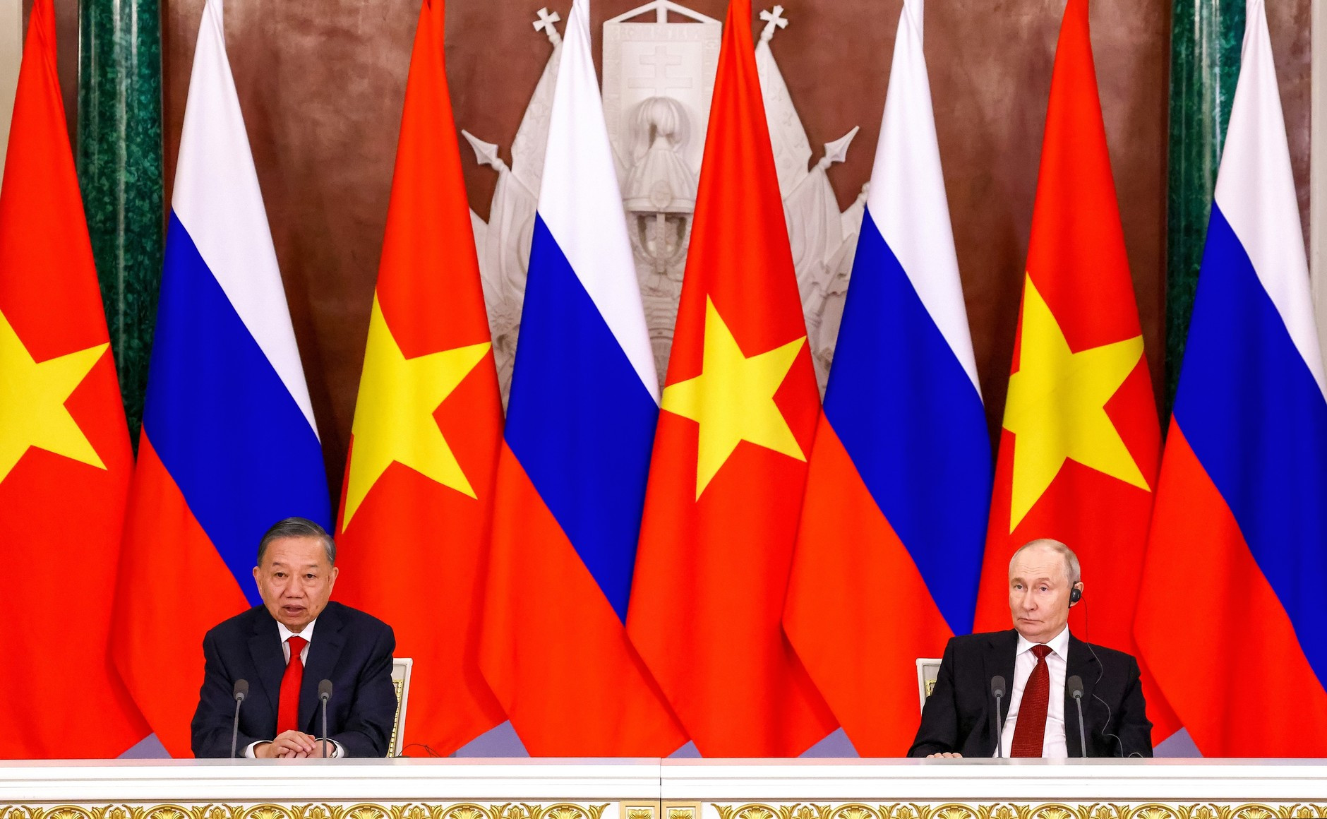 Tổng Bí thư, Chủ tịch nước Tô Lâm và Tổng thống Nga Vladimir Putin