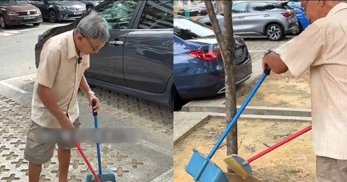 U80 suốt 8 năm tình nguyện quét dọn bãi đỗ xe, muốn làm đến khi không còn sức
