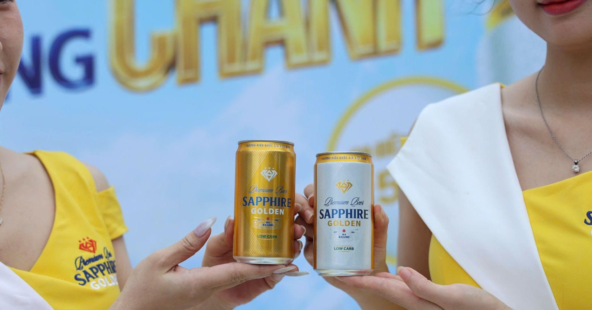 Bia Hạ Long làm mới Sapphire Golden theo phong cách hiện đại