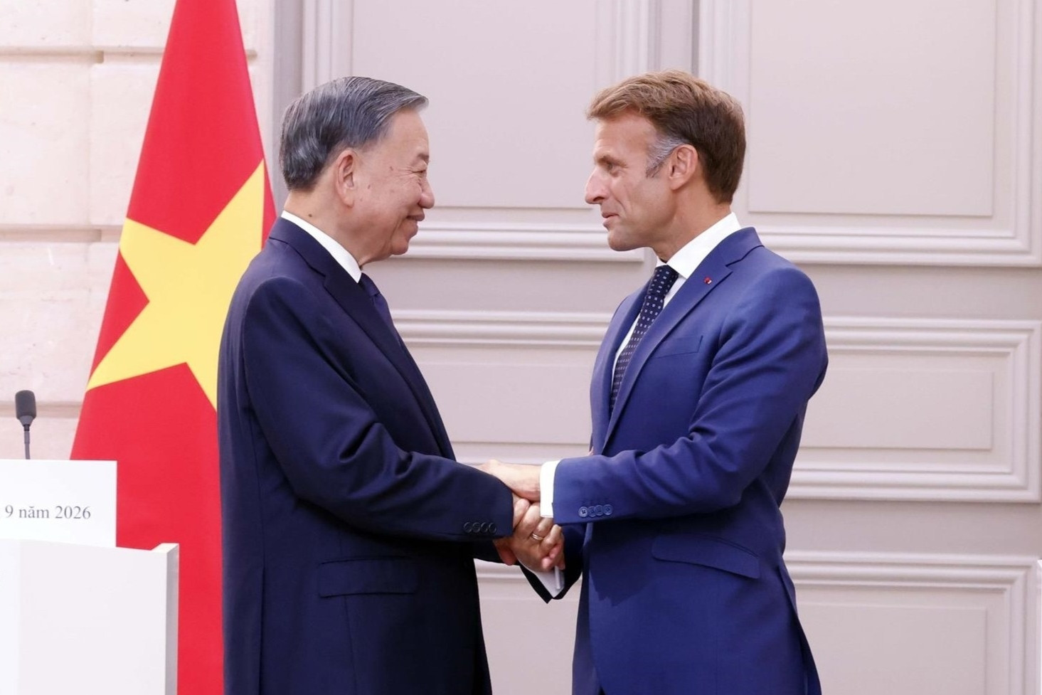 Tổng Bí thư, Chủ tịch nước cảm ơn Pháp đã trao trả Trống đồng Đông Sơn