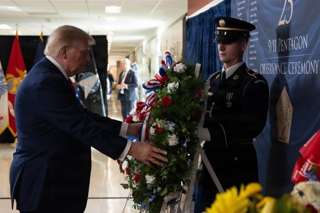 Tổng thống Trump nói nước Mỹ đang mạnh mẽ hơn bao giờ hết sau vụ khủng bố 11/9
