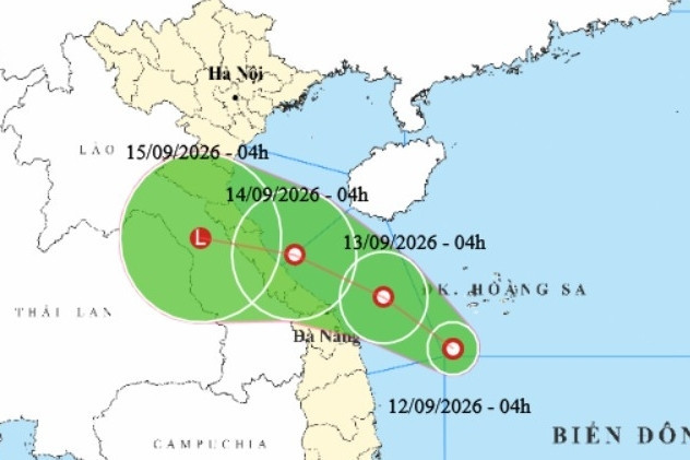 Bản tin sáng 12/9: Áp thấp mới trên Biển Đông hướng về Nghệ An đến TP Huế