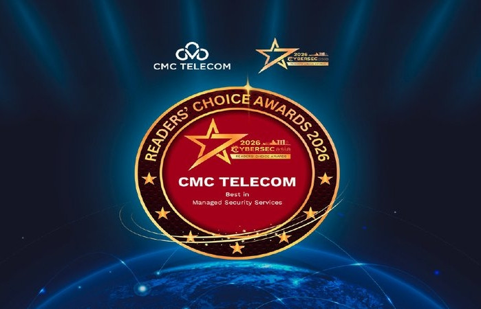 CMC Telecom lần thứ hai được vinh danh tại CybersecAsia Readers’ Choice Awards