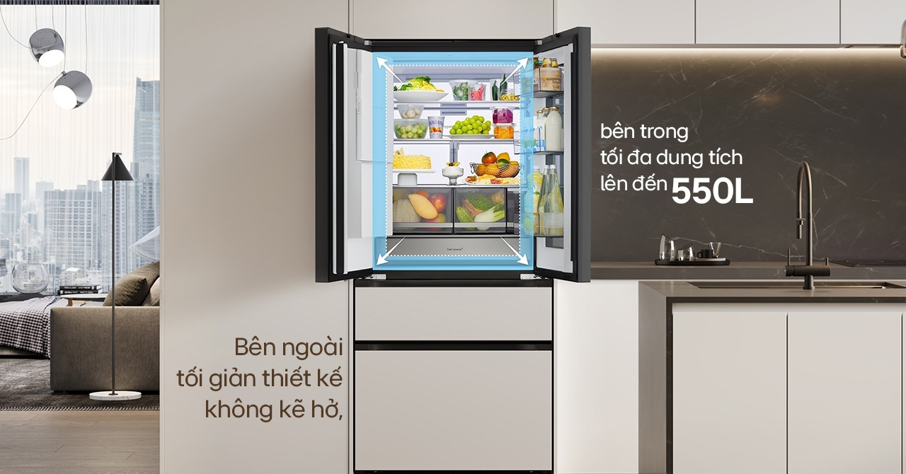 LG đưa triết lý ‘vừa y không gian, vừa ý trải nghiệm’ vào tủ lạnh mới
