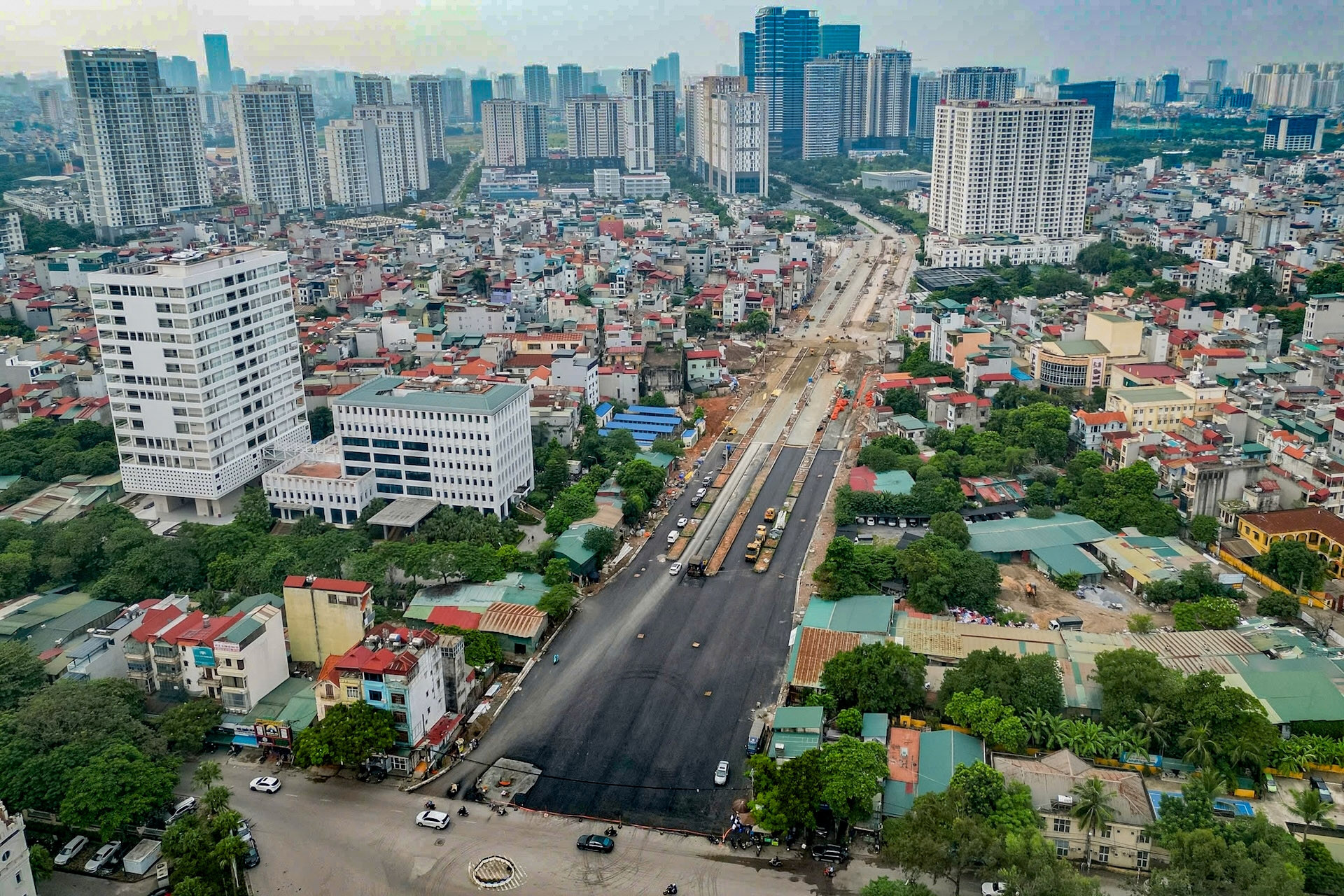Cận cảnh công trường Vành đai 2,5 Hà Nội chạy đua tiến độ để thông xe kỹ thuật dịp 10/10