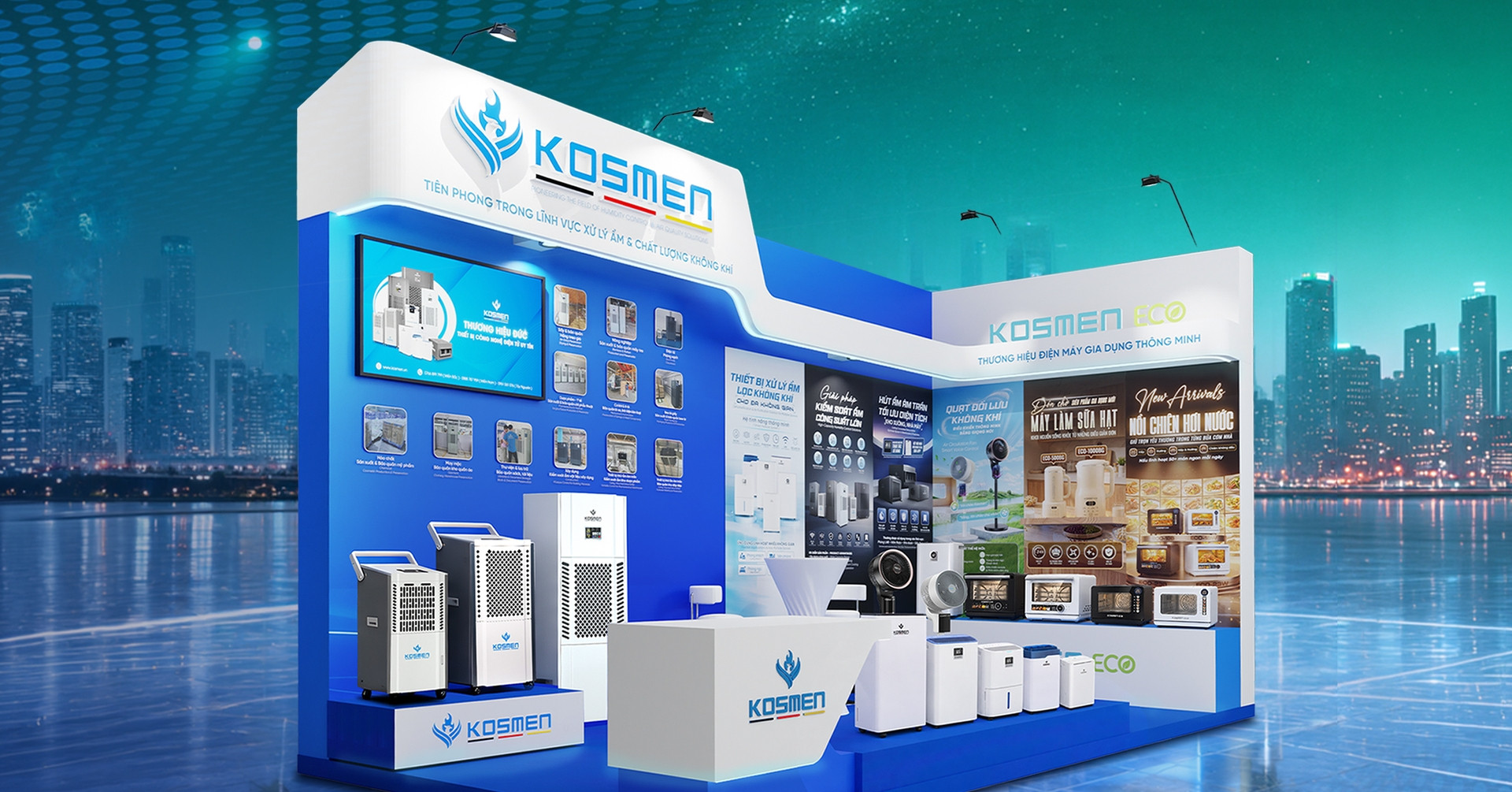 Kosmen mang đến giải pháp xử lý ẩm toàn diện tại triển lãm Cleanfact &amp;amp; RHVAC