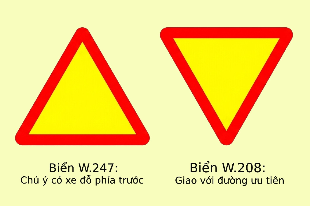 Những biển báo giao thông mà tài xế Việt rất dễ nhầm lẫn