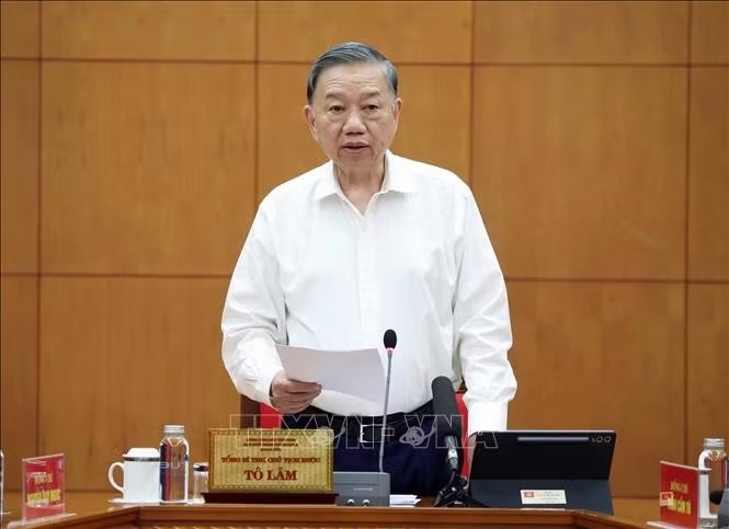 Tổng Bí thư, Chủ tịch nước Tô Lâm phát biểu chỉ đạo. Ảnh: Thống Nhất/TTXVN