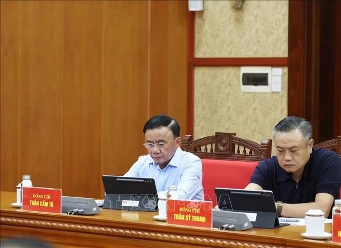 Các đại biểu tham dự Phiên họp thứ hai Thường trực Ban Chỉ đạo Trung ương về sửa đổi, bổ sung Điều lệ Đảng . Ảnh: Thống Nhất/TTXVN