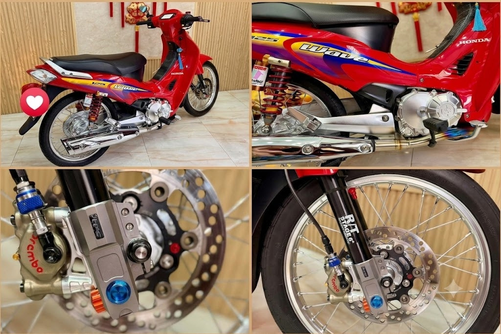 Honda Wave 125 đời 2005 lên dàn đồ hiệu hơn 500 triệu đồng