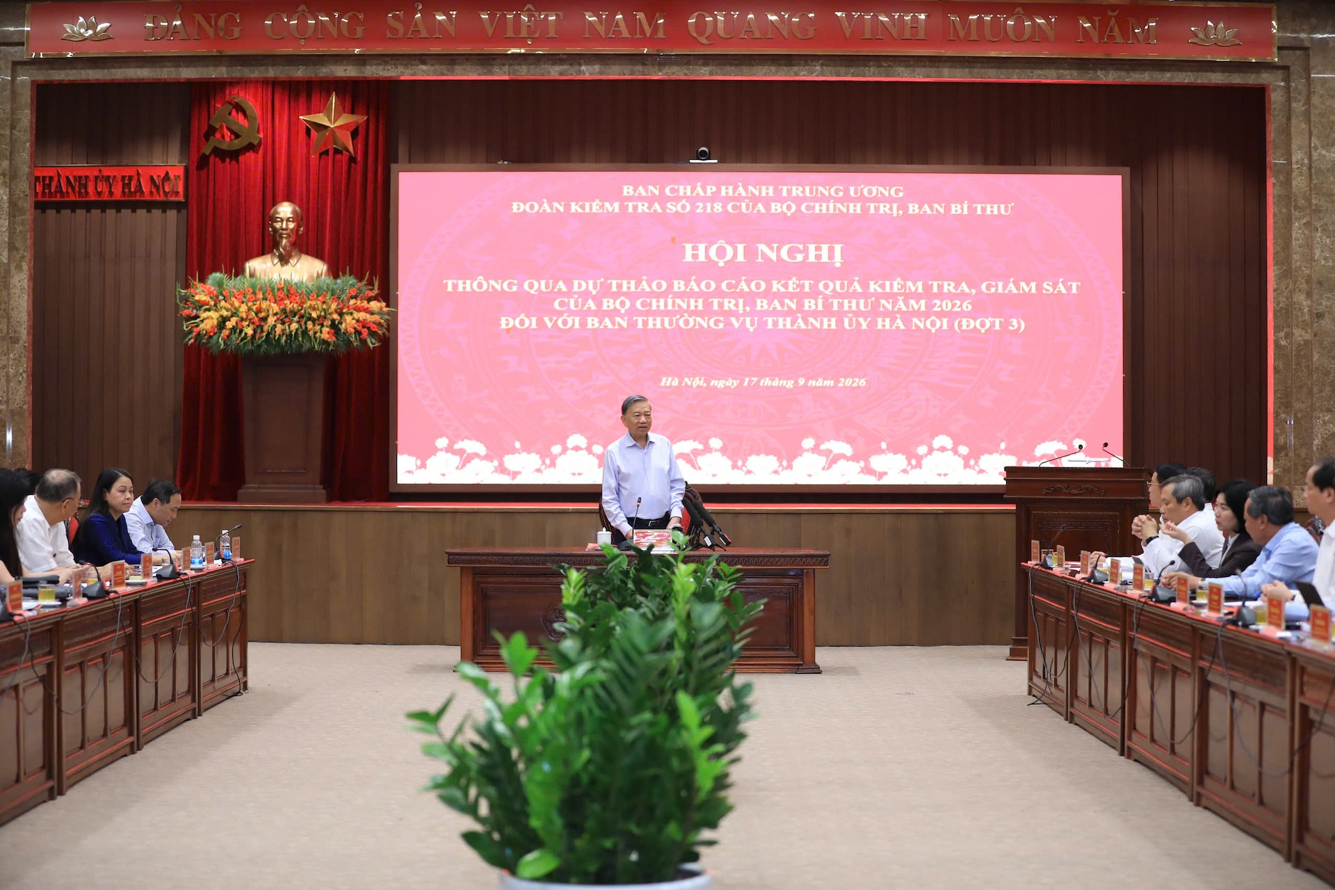 Tổng Bí thư, Chủ tịch nước Tô Lâm làm việc với Hà Nội