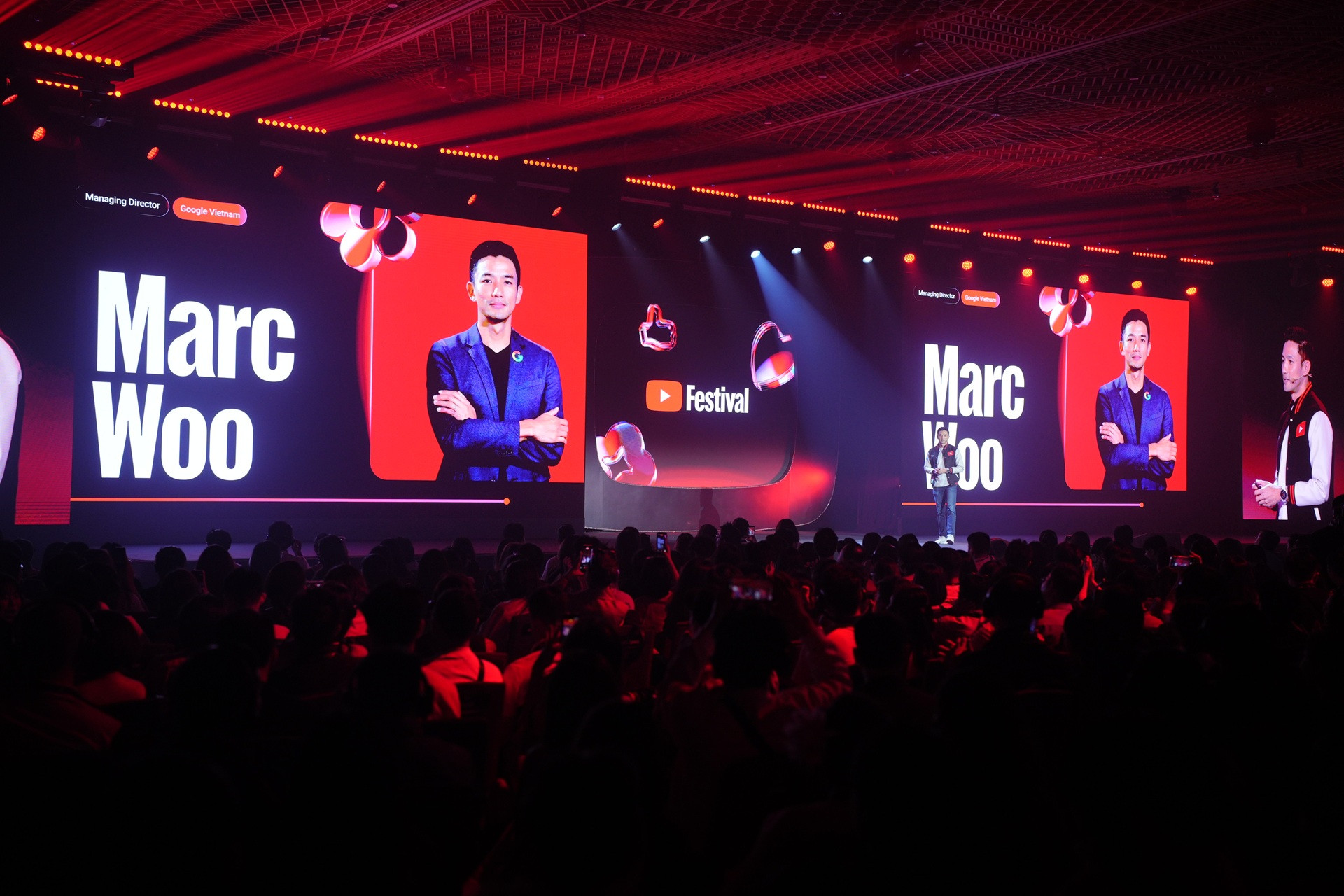 Ông Marc Woo, Tổng Giám đốc Google Việt Nam phát biểu tại YouTube Festival Việt Nam 2026
