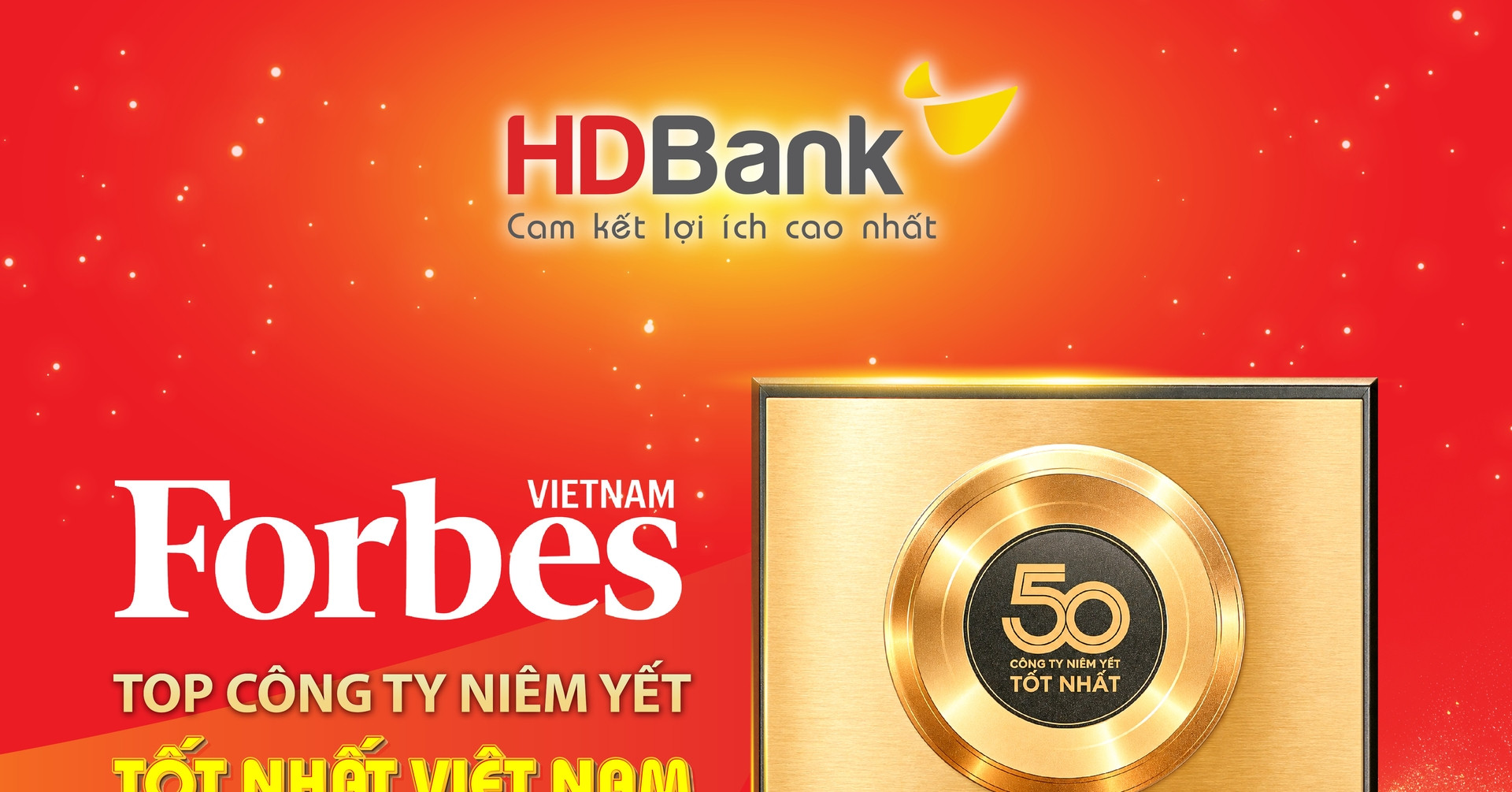 HDBank tiếp tục vào Top 50 Forbes Việt Nam trong bước chuyển của thị trường vốn