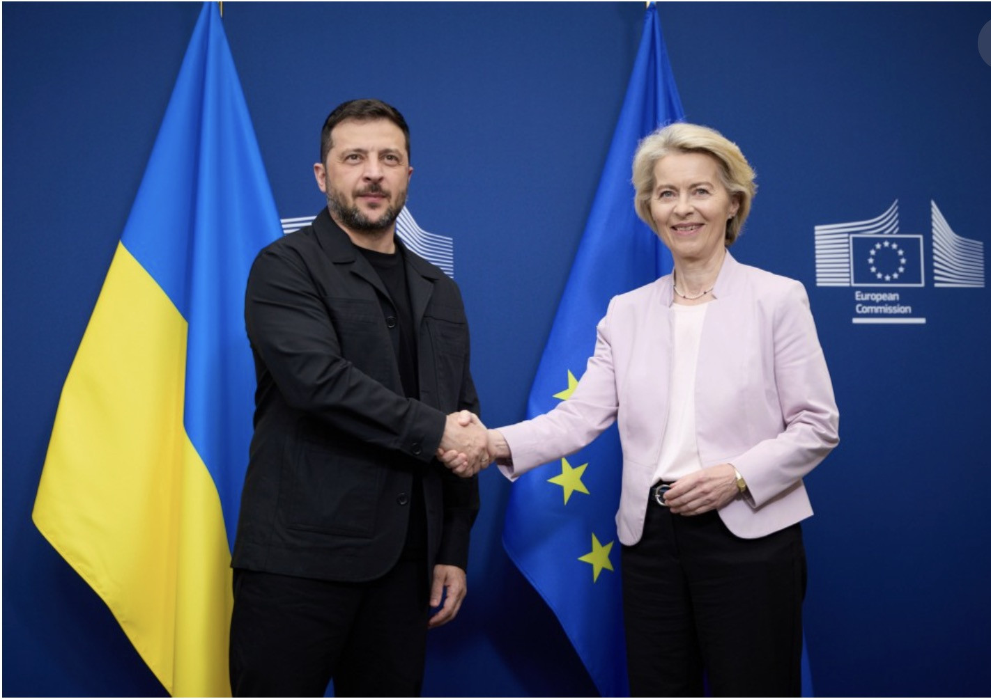 Zelensky và Chủ tịch EC. Ảnh: President.gov.ua