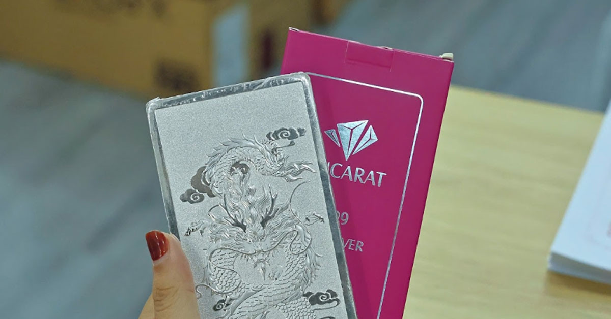 Giá bạc trong nước trái chiều, có loại giảm gần 1 triệu đồng/kg