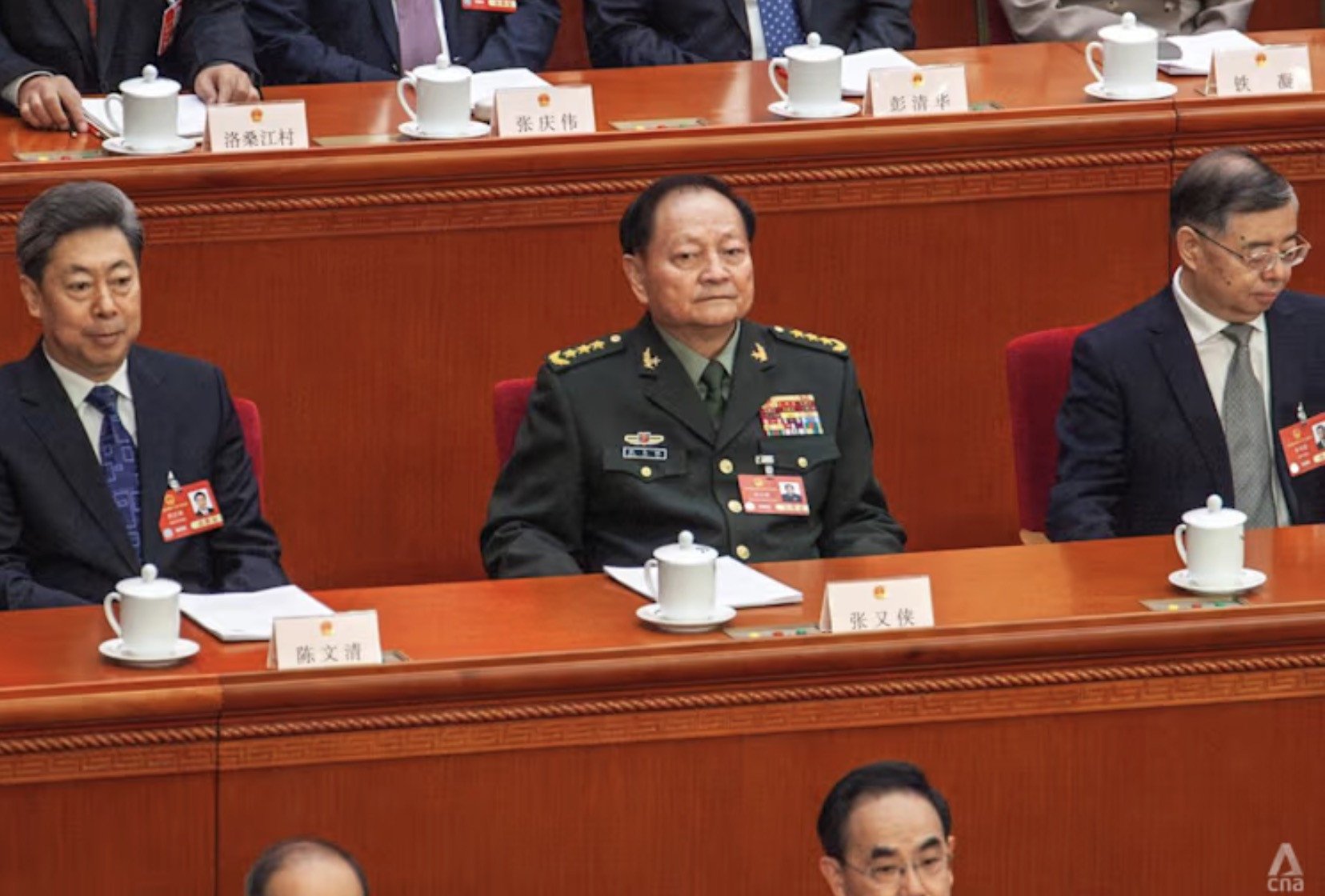 Ông Trương Hựu Hiệp (giữa). Ảnh: CNA