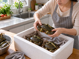 Cách bảo quản cua biển sống ở nhiệt độ thường.jpg