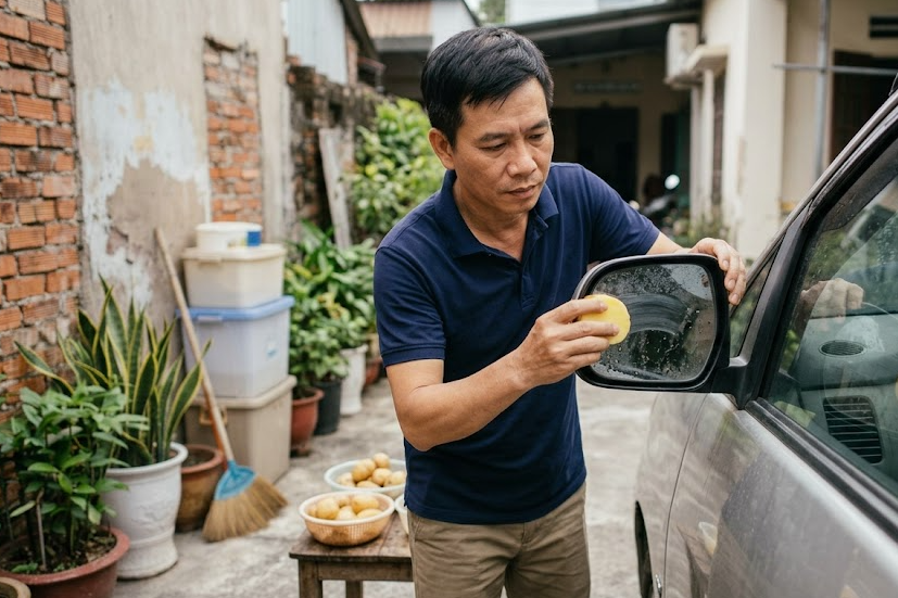 Chống đọng nước gương chiếu hậu ô tô chỉ với 7 cách đơn giản sau