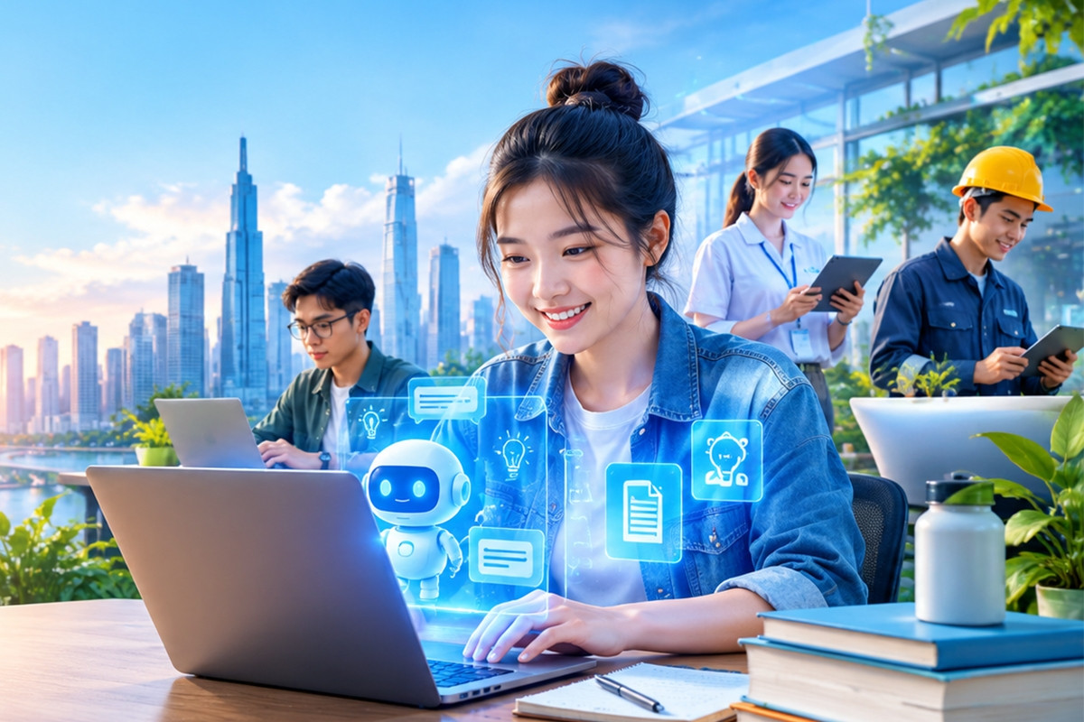 58% người lao động Việt Nam tự học và thường xuyên sử dụng AI