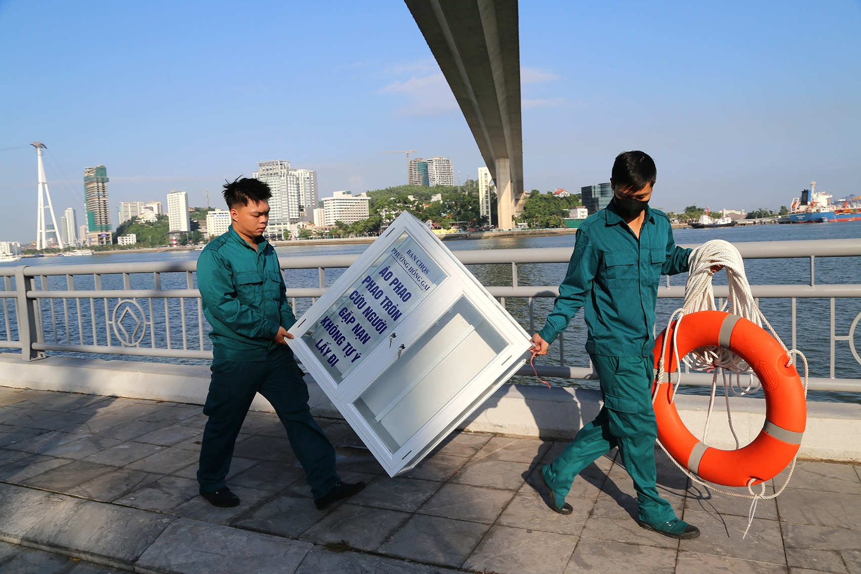 Cảnh lần đầu thấy tại các điểm nguy cơ xảy ra tai nạn đuối nước ở Quảng Ninh