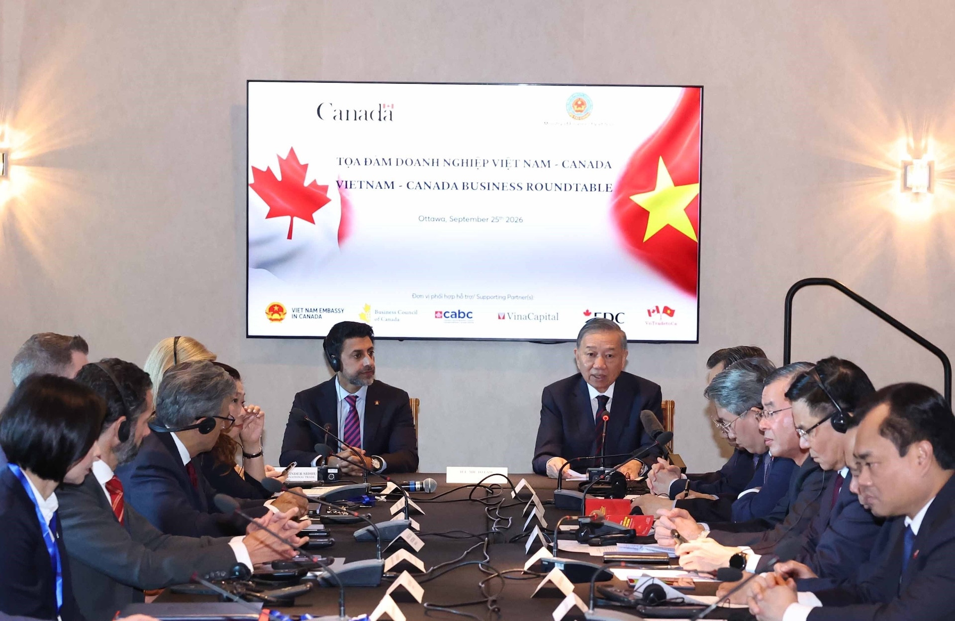 Tổng Bí thư, Chủ tịch nước Tô Lâm dự Tọa đàm Việt Nam – Canada