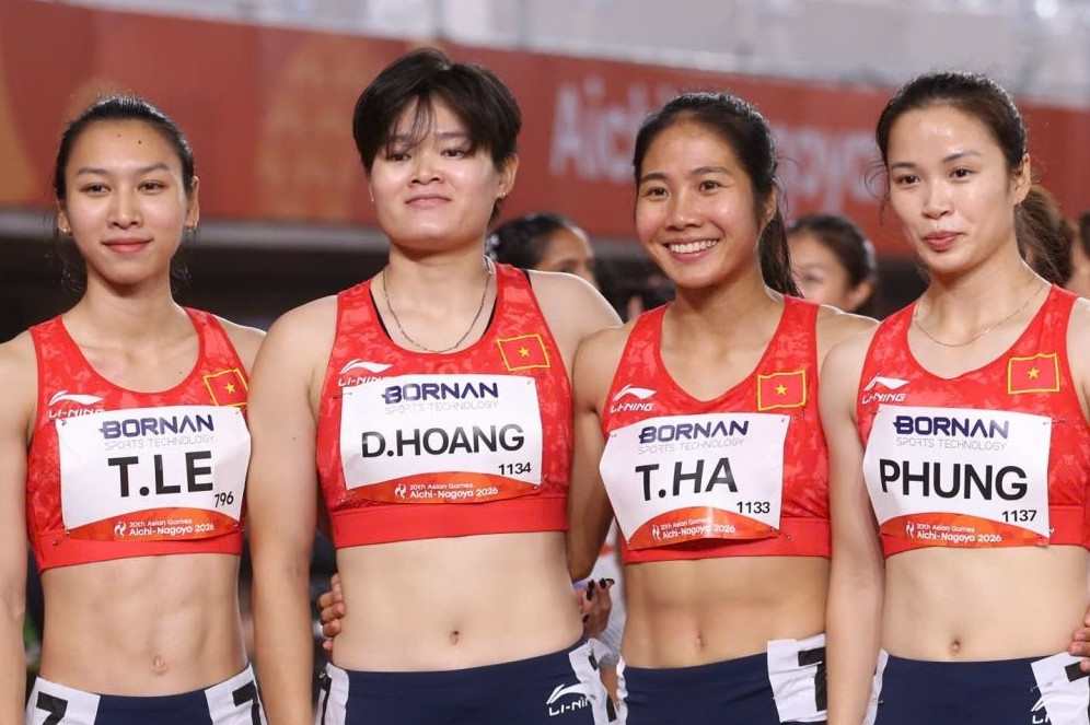 Asiad 2026 ngày 27/9: Chạy 4x100m nữ Việt Nam vào chung kết