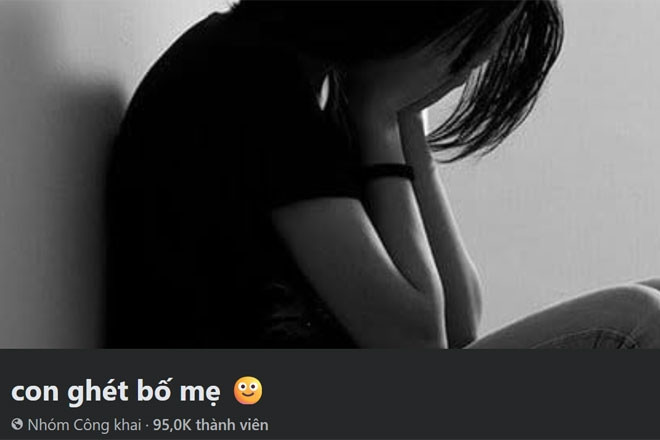 Xuất hiện nhóm ‘Con ghét bố mẹ’ với 90.000 thành viên, phụ huynh sốc khi vào xem