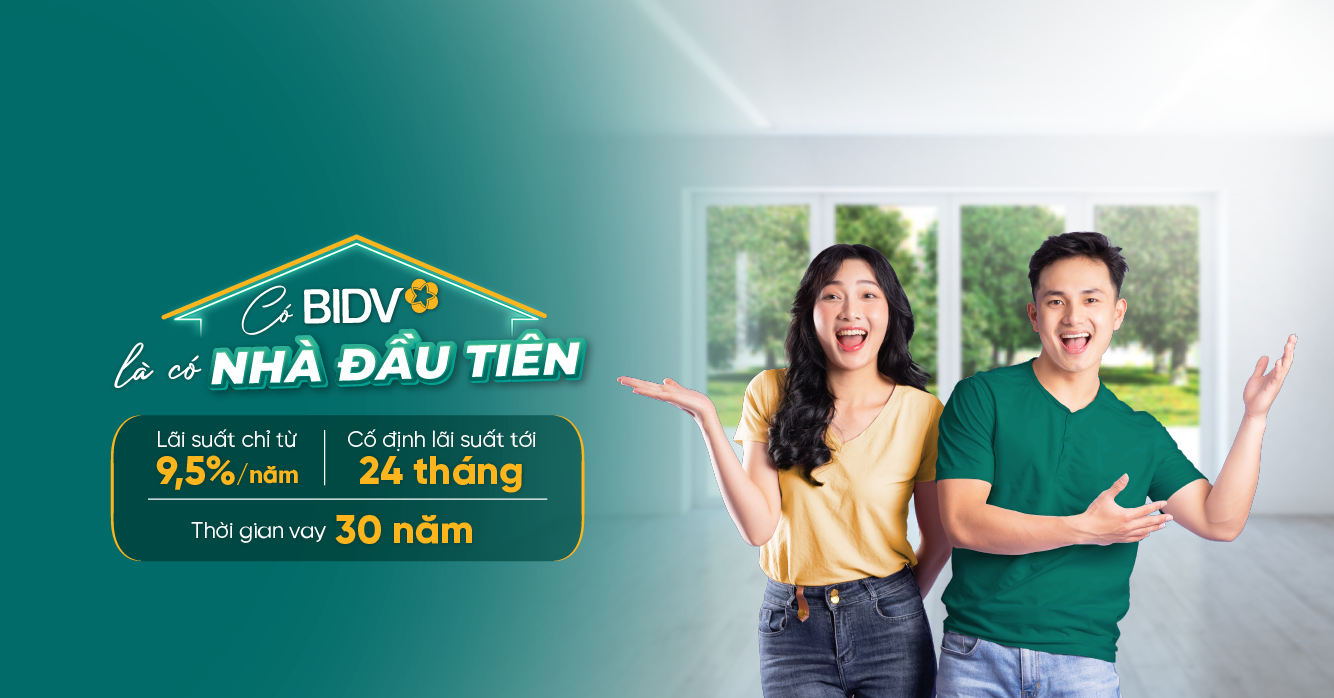 BIDV triển khai gói vay ưu đãi cho người mua nhà ở thực