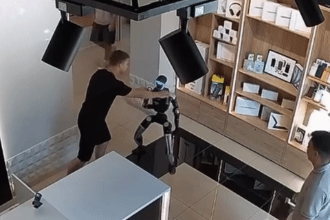 Robot hình người ở Nga tấn công lại con người sau khi bị xô đẩy