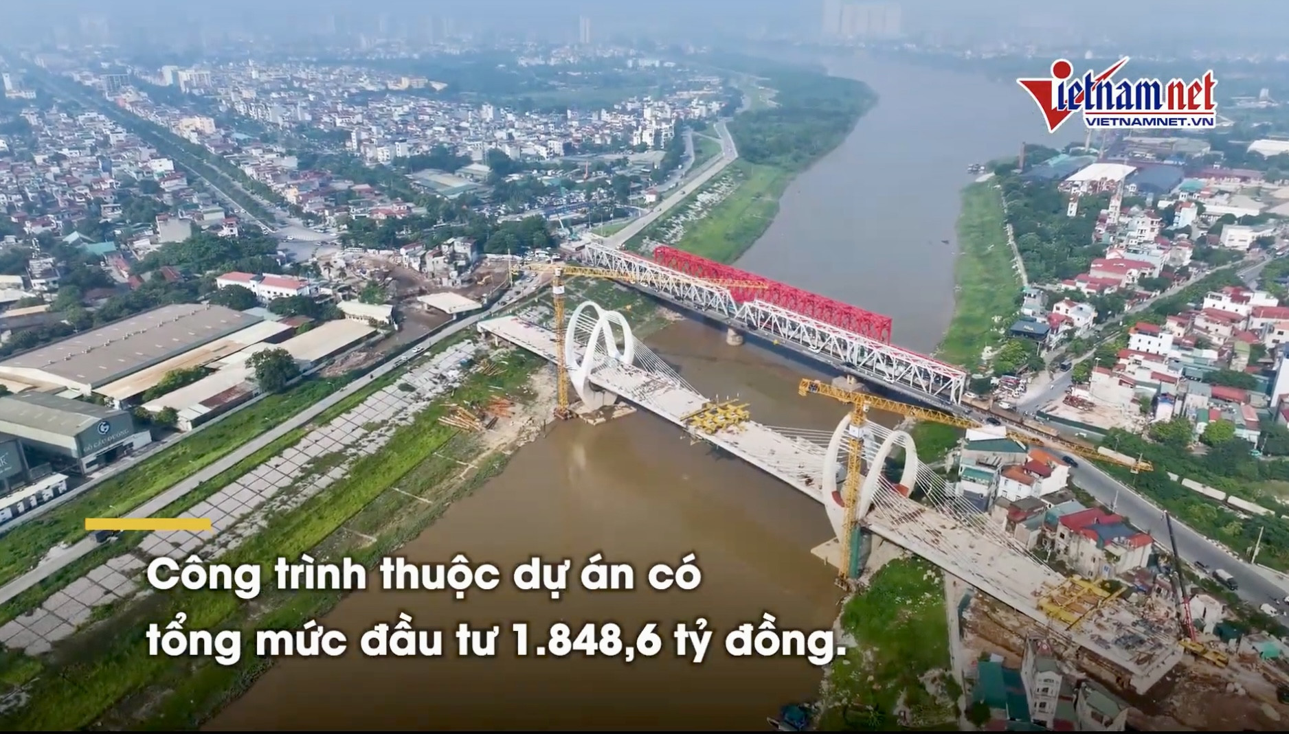 Tăng tốc thi công cầu đường bộ Đuống mới