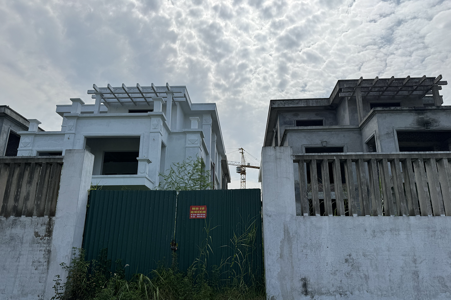 Phía sau biệt thự vùng ven Hà Nội giá hơn 100 triệu đồng/m2