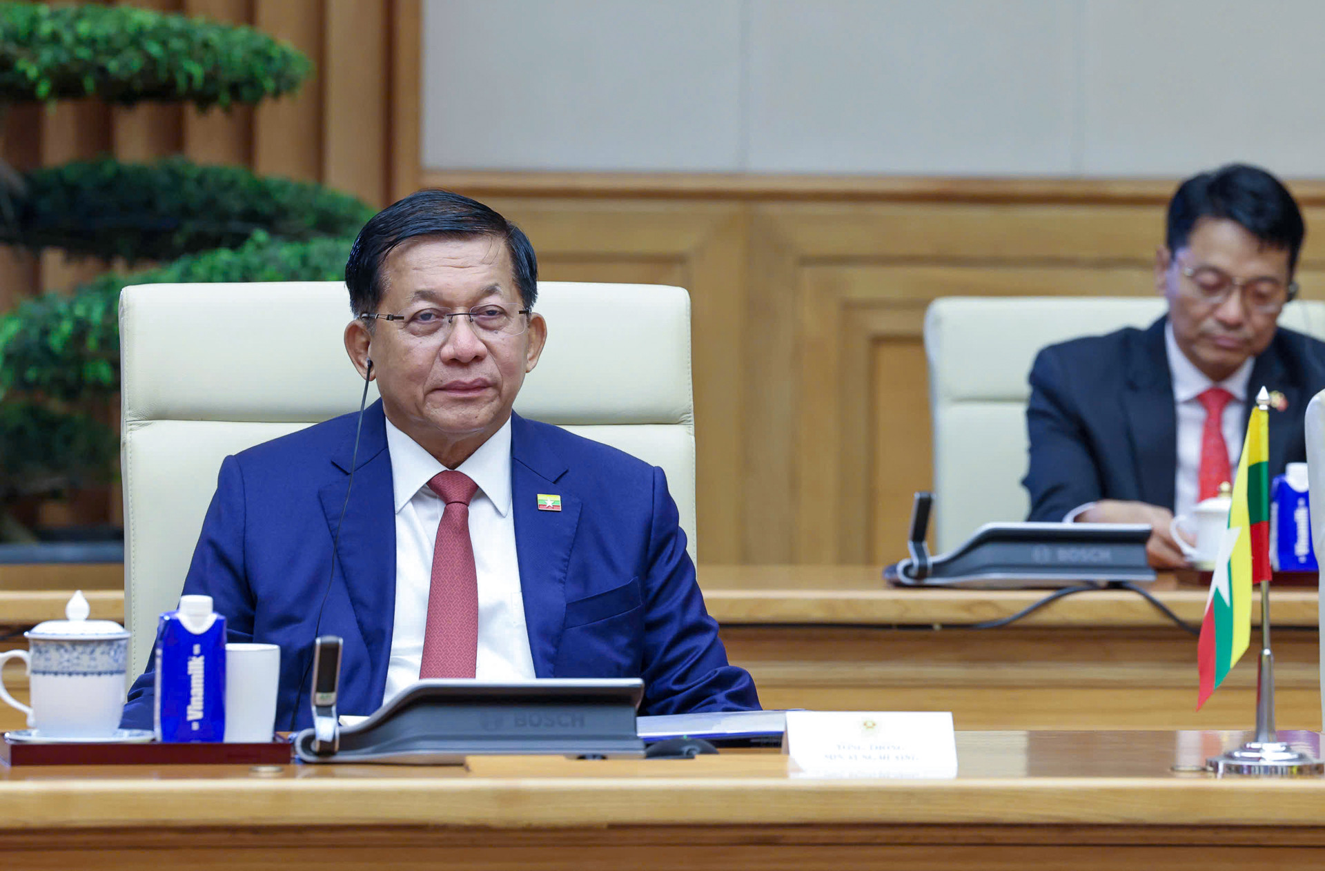 Thủ tướng tiếp Tổng thống Myanmar