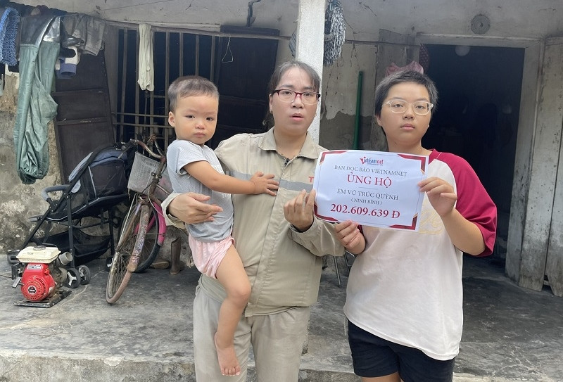 Bạn đọc giúp gia đình ở Ninh Binh có hai con mắc bạo bệnh hơn 202 triệu đồng