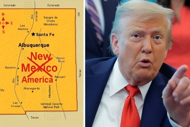 Thống đốc bang New Mexico phản đối ý tưởng đổi tên của ông Trump