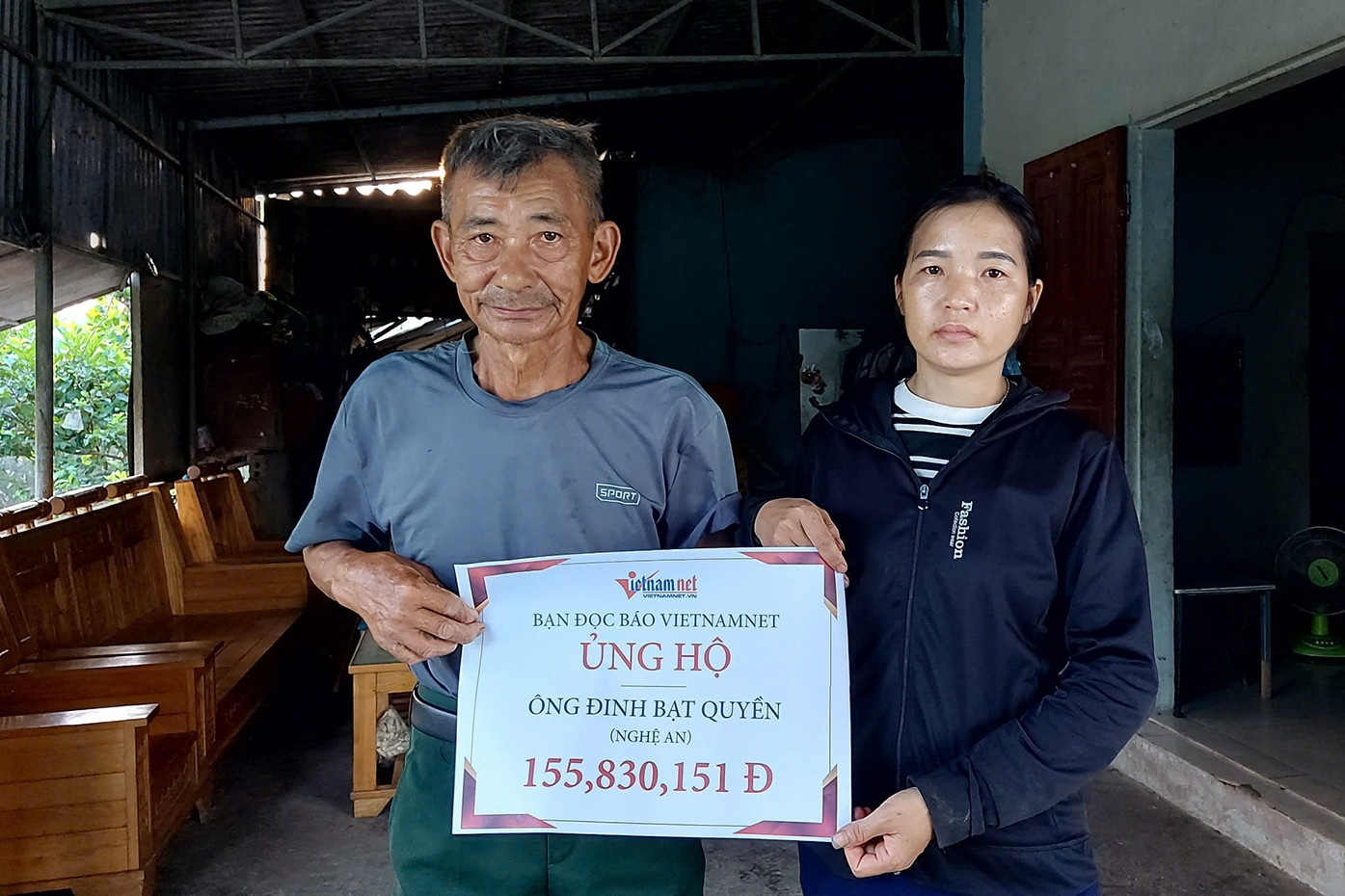Bạn đọc giúp đỡ cựu chiến binh mắc u gan ở Nghệ An hơn 155 triệu đồng